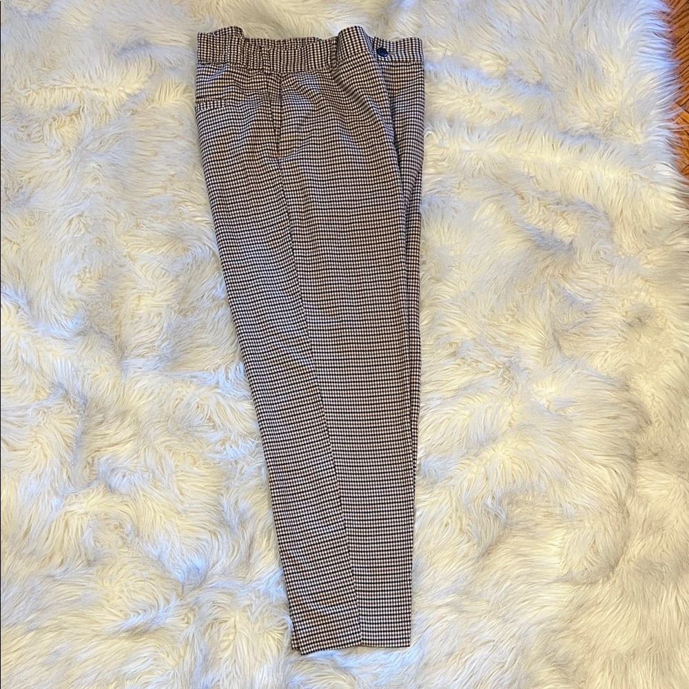 H&M Black and White Houndstooth Pants